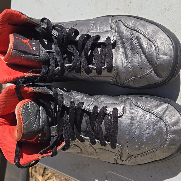 Air Jordan Retro High RARE ORANGE & PEWTER size 11 Nike main image 10
